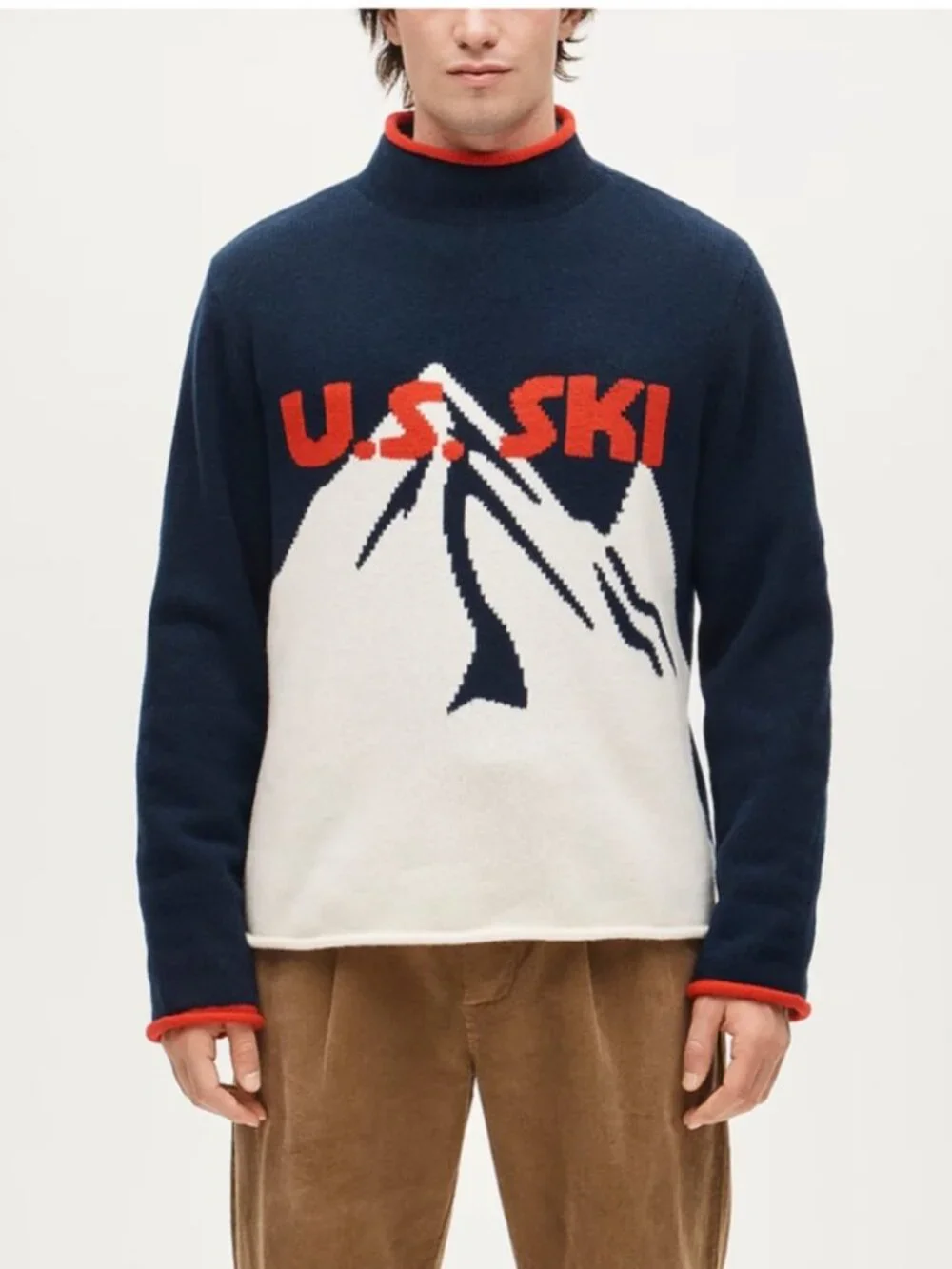BRAND NEW J. Crew U.S. Ski & Snowboard Wool Rollneck Sweater in Medium